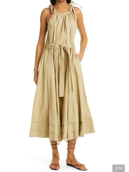 Ulla Johnson Dresses & Skirts - 💫NWOT Ulla Johnson Joni Midi Dress in Khaki💫